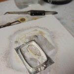 Forming a sterling silver bezel