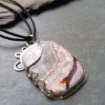Crazy Lace Agate set in sterling